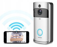 Видео домофон Eken V5 Wi-Fi Smart Doorbell Серый 2229 фото
