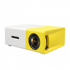 Міні проектор мультимедійний з динаміком YG 300 Біло-жовтий 8238 фото