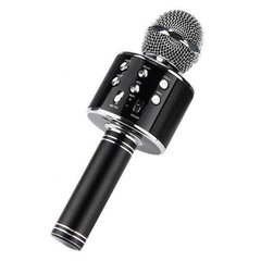 Караоке - мікрофон WS 858 microSD FM радіо Чорний 161 фото