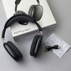 Навушники бездротові 600 мА/год P9 Pro Max Чорні 18761 фото