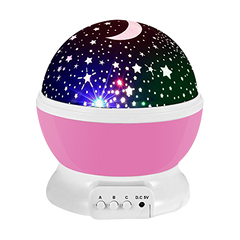 Ночник в форме шара NEW Projection Lamp Star Master Розовый 177 фото