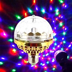 Світлодіодна диско лампа в патрон RGB RD-5006 Gold 2963 фото