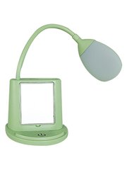 Розумна настільна світлодіодна лампа 3в1 з PowerBank з дзеркалом Зелена 6926 фото