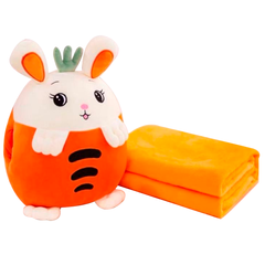 Игрушка-плед подушка муфта Морковка 35 см 8493 фото