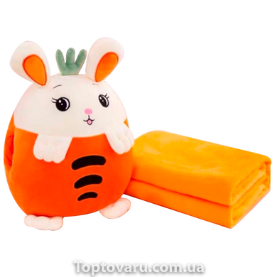Іграшка-плед подушка муфта Морківка 35 см 8493 фото