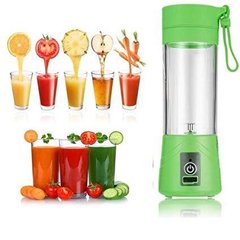 Блендер Smart Juice Cup Fruits USB Зеленый 4 ножа 861 фото
