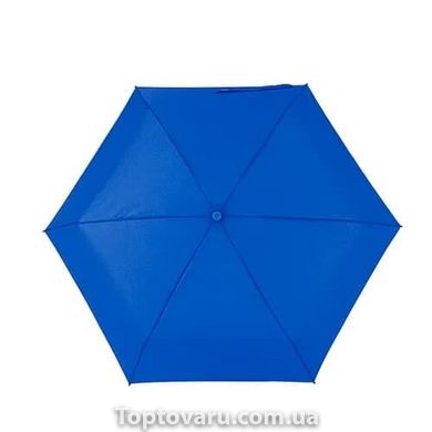 Універсальний парасольку складаний з капсулою SUNROZ Pill Box Umbrella Синій 2729 фото