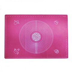 Кондитерський силіконовий килимок для розкочування тіста 50 на 70см Рожевий 7279 фото