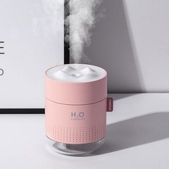 Ультразвуковий зволожувач повітря 500мл H2O Humidifier Рожевий 6683 фото
