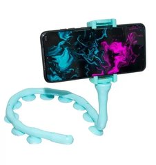 Тримач для телефону у вигляді гусениці Cute Worm Lazy Phone Блакитний 11274 фото