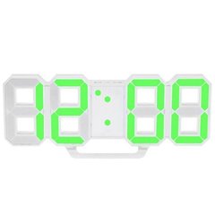 Электронные настольные часы с будильником и термометром LY 1089 Зеленые 6281 фото