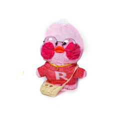 Мягкая плюшевая игрушка уточка Лалафанфан / Lalafanfan розовая в ассортименте 8315 фото