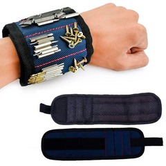 Магнитный Браслет для инструментов Magnetic Wristband Синий 8839 фото