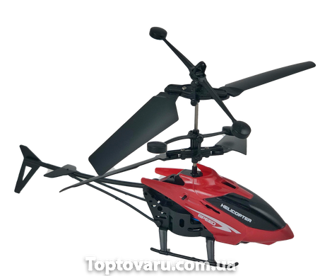 Літаючий usb вертоліт c сенсорним управлінням рукою Induction Flight Червоний 1690 фото