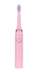 Электрическая зубная щетка Shuke с 4-мя насадками Розовая 4559 фото