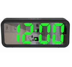 Часы настольные DT-6508 зеркальные с будильником и термометром 6278 фото