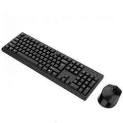 Комплект бездротова клавіатура та комп'ютерна миша CMK-326 Чорна 14098 фото