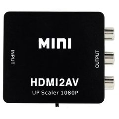 Конвертер видеосигнала HDMI в AV Черный 13013 фото