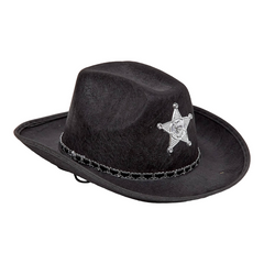 Шляпа Шериф Черная 11723 фото