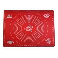 Кондитерський силіконовий килимок для розкочування тіста 50 на 70см Червоний 7243 фото