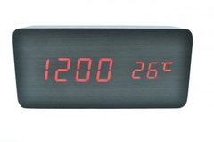 Настольные часы VST-862 светло серые с красной подсветкой 3762 фото