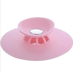 Фильтр-заглушка, пробка для ванны силиконовая Розовая 11221 фото