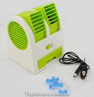 Настільний міні кондиціонер Conditioning Air Cooler USB салатовий 332 фото
