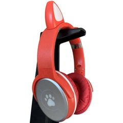 Бездротові навушники Bluetooth з котячими вушками LED SP-25 Червоні 17964 фото