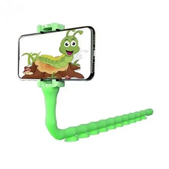 Держатель для телефона в виде гусеницы Cute Worm Lazy Phone Holder Зеленый 10249 фото