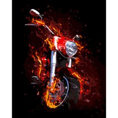 Картина по номерам Strateg ПРЕМИУМ Скорость в огне с лаком размером 40х50 см (SY6708) SY6708-00002 фото