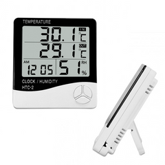 Цифровий годинник LCD 3 у 1 HTC-2 з виносним датчиком температури 8577 фото