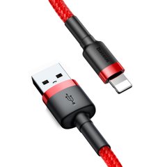 Кабель Baseus Cafule Cable USB For Lightning 2.4A 1m Red+Red CALKLF-B09-00001 фото
