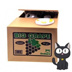 Дитяча скарбничка "Злодюжка монет "Big Grape" Кішка 5571 фото