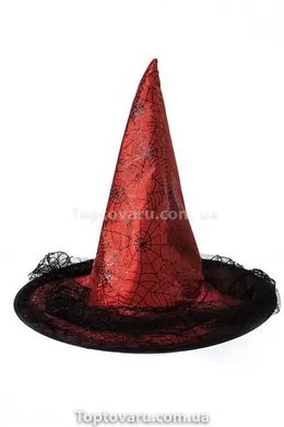 Відьма капелюх з червоною павутиною 11720 фото