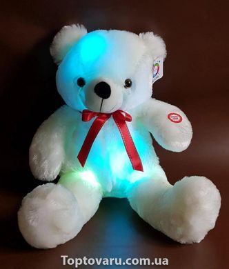 Светящийся мишка 50 см BONDIK Original с красной лентой NEW фото