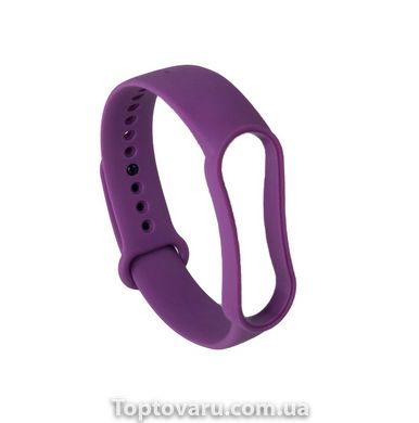 Ремешок силиконовый для Xiaomi Mi Band 5 №13 фиолетовый 2675 фото