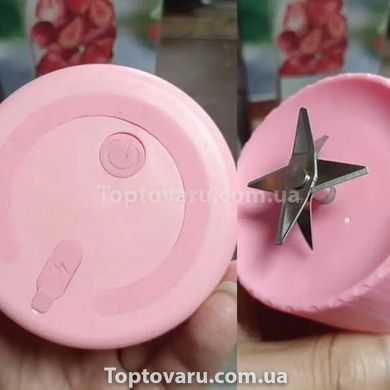 Портативный блендер MINI JUICER мини блендер для смузи Розовый 12490 фото
