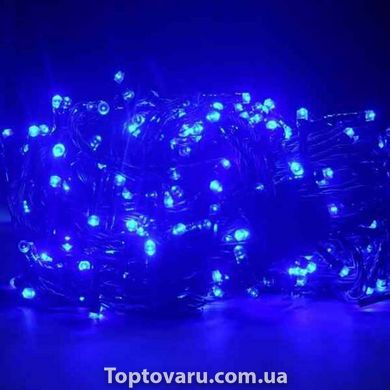 Xmas Нитка 100 LED Синій чорний провід, 8.5 метрів 2927 фото