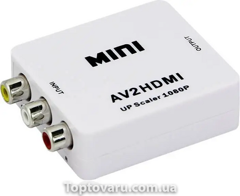 Конвертер видеосигнала AV в HDMI черный 407 фото