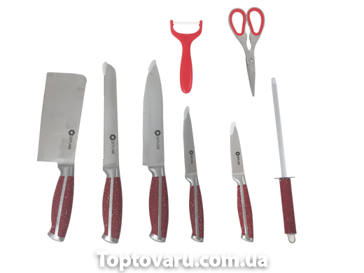 Набор ножей Zepline ZP-027 Красный 3818 фото