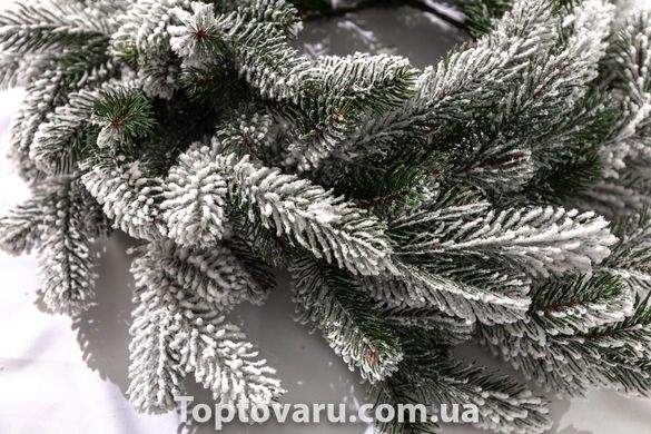 Венок новогодний Коваливский Заснеженный 50 см 3179 фото