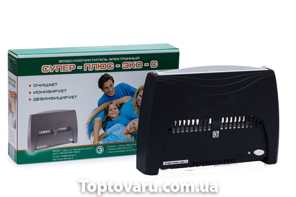 Ионизатор-очиститель воздуха Супер-Плюс ЭКО-С черный СУ86-395 фото