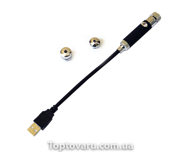 Лазерна указка працююча від usb червоний колір променя 2601 фото