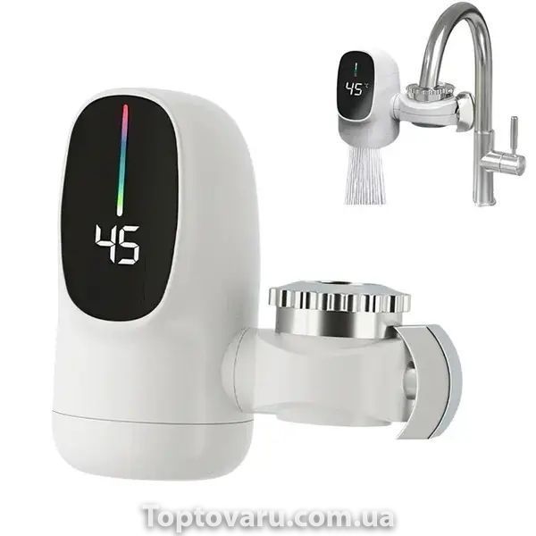 Водонагреватель проточный с LCD-экраном WATER HEATER ZSW-D03 Белый 34456 фото