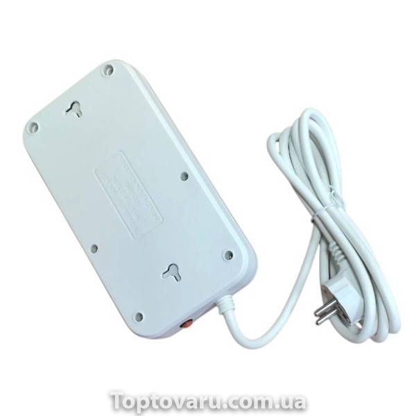 Сетевой фильтр удлинитель 3м 3*220 4*USB 2-Type C AND WL-3 Белый 37018 фото