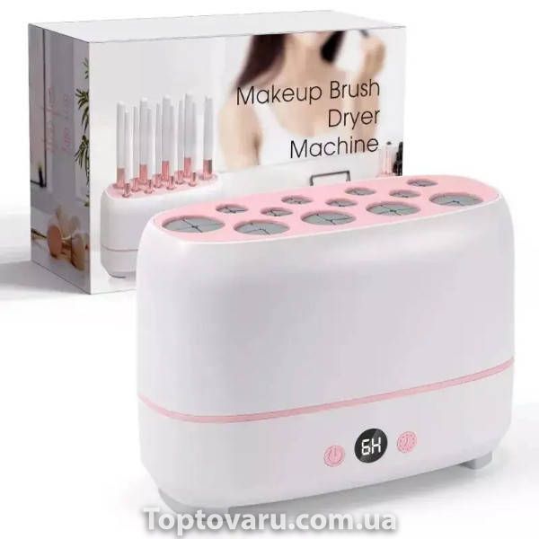 Сушилка на 12 кистей электрическая с термоконтролем Makeup Brsh Dryer Machine Белая 19372 фото