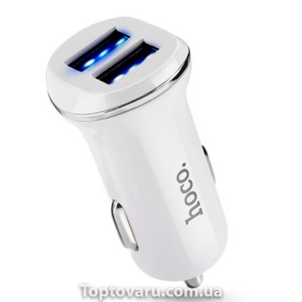 Адаптер HOCO CAR USB DOUBLE Z1 Серый 17810 фото