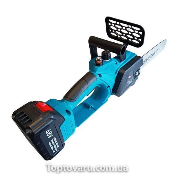 Електропила ланцюгова 48V SAW 12''/16'' Domotek 9639 Синя 27329 фото