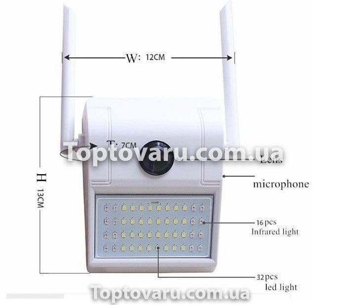 Камера видеонаблюдения CAMERA D2 WIFI IP with light 2.0mp с ночным видением 5894 фото