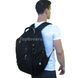 Рюкзак городской вместительный на 2 больших отделения travel bag 8810 Черный 24158 фото 3